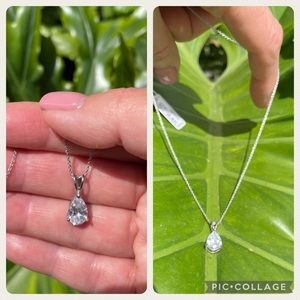 CZ Sterling silver 925 pendant/chain